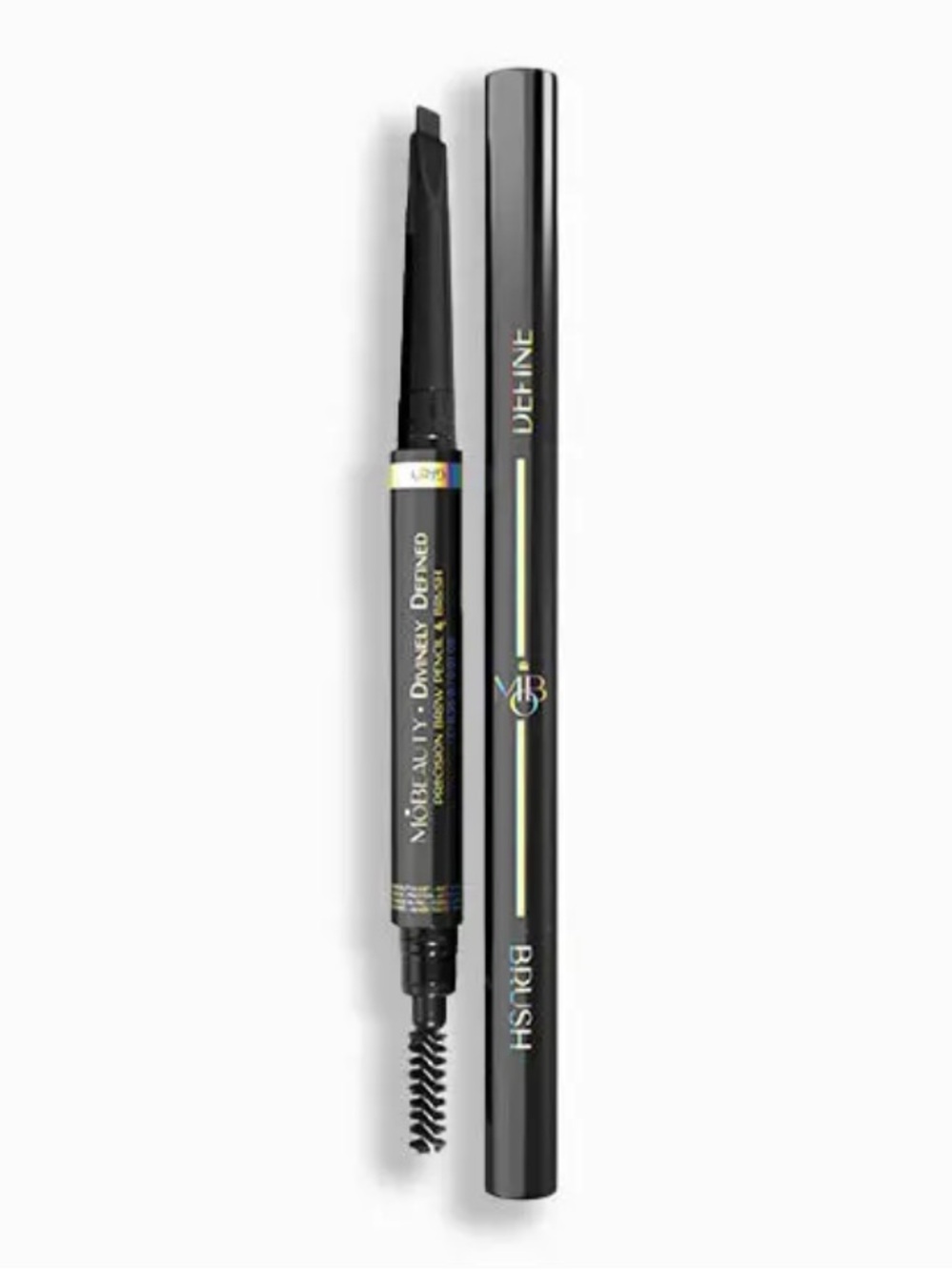 MO Beauty Divinely Defined Precision Brow Pencil & Brush (Thick) Grey 0.35g NEW